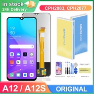 For OPPO A12 2020 Global A12S LCD DIsplay Touch Screen Digitizer with fram Assembly Replacement CPH2