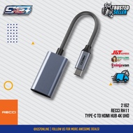 RECCI RH11 TYPE-C TO HDMI HUB 4K UHD