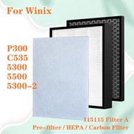 Replacement for Winix U300 P300 9500 9000 WAC9500 Air Purifier Compatible with HEPA and Activated Carbon Filter