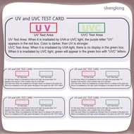 Strip UV Card Test Indicator - Cards Ultraviolet Intensity Tester Testing