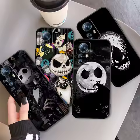 Disney Jack Skellington Anime For Xiaomi Mi 14 13T 13 12T 12 11T 11i 11 10T 10 Pro Lite Ultra 5G Bla