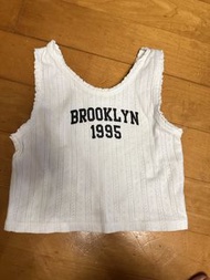 ZARA 白色 Brooklyn 1995 童裝背心