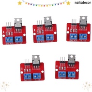 NAILSDECOR 5pcs MOSFET, IRF520 red Driver Module, irf520 mosfet Microcontroller for Arduino MCU ARM 