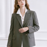 Yvonne 翻領單排扣休閒西裝外套