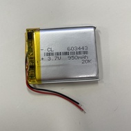 Three-Wire 3.7v Polymer Lithium Battery Two-Wire 940mah603443Suitable for Driving GPS Navigator60344