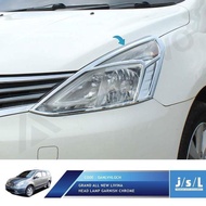 Nissan Grand Livina Head Lamp Garnish Chrome/ Livina Accessories