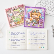 Creative New Cute Grid Journal Student Girl Heart High-Value Notebook Cartoon Square Notebook