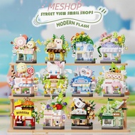 MESHOPMY City Building Blocks, Micro Blocks Building Blocks Mini Shop Blocks,  Mini Educational Toys