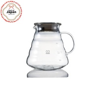 HARIO V60 Glass Server 800 Clear 800ml, for 2-6 cups, microwave-safe XGSR-80-TB.