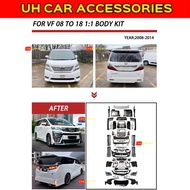 TOYOTA VELLFIRE ANH20 CONVERT TO 2018 AGH30 COPPY FULL SET 1 TO 1 BUMPER BODYKIT LAMP