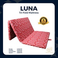 Astro Foam LUNA Trifold Mattress Comfort Bed Best Quality 5 YEAR WARRANTY 100% Original [ Single size / Double size / Full Double size / Queen size ]  (2x36x75 / 2x48x75 / 2x54x75 / 2x60x75)