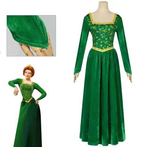 Monster Shrek cos costume green dress C suit Fiona princess dress cosplay anime play