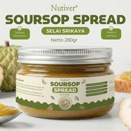 NUTIVER Soursop Spread 280gr Selai Srikaya Srikaya Selai Lembut Untuk Roti & Topping