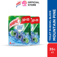 Harpic Fresh Power 6 Toilet In-Cistern Block Cleaner (35g x 2) - Mountain Pine