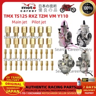 Mikuni main jet pilot slow jet carburetor TMX38 TX38 TMX40 TX40 TMX42 TX42 TM VM RXZ TS125 Y125Z TZM