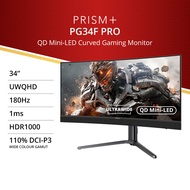 PRISM+ PG34F PRO | 34" UWQHD Ultrawide QD Mini-LED 180Hz Gaming Monitor