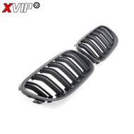 XVIP Gloss Double Line Style Upper Grilles For BMW 3 Series E92 E93 2010-2013 328i 335i Silver Diamo