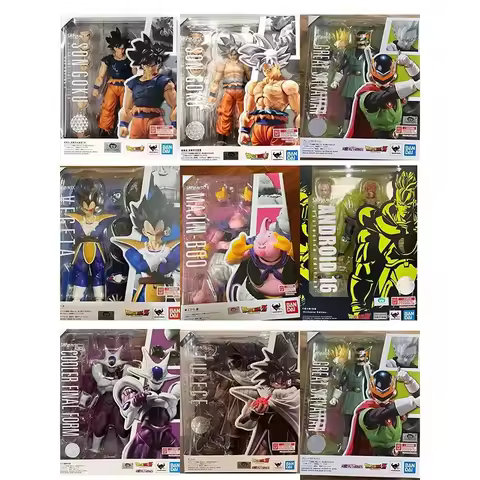 Original BANDAI S.H.Figuarts Son Gohan Vegeta In Stock Anime Action Collection Figures Model Toys