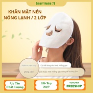 2-Layer Thick Hot and Cold Compressed Mask Pure Cotton Towel SPA Mask Hot Compressed Mask Moisturizi