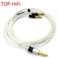 TOP-HiFi 8Cores 7N OCC Silver Plated Balanced Headphone Upgrade Cord Cable For Hifiman SUNDARA he400