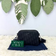 《荃灣實體店》DIOR Oblique Jacquard 黑色相機包