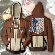 Anime Attack On Titan hoodie Jacket Shingeki no Kyojin Legion Eren Cosplay Costume Party Sportswear