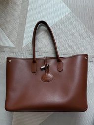 Longchamp Roseau leather shoulder bag，瓏驤竹節包  100%正貨，購自sogo。