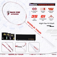 Power MAX World Tour Badminton Racket Original New Edition 4U 35 LBS Free Badminton Racket Bag