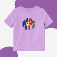 PREMIUM UNISEX CHILDREN'S T-SHIRT 1-10 YEARS COMBED COTTON PICTURE HOPE FLOWER BY DOMINIC