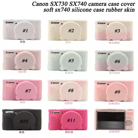 SX740 silicone Case Camera Bag Skin For Canon PowerShot SX730 SX740 SX740HS Rubber Camera case Cover