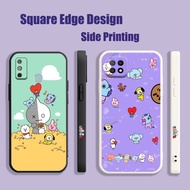 Casing For iPhone 11 Pro Max 12 6 6s Plus SE BTS anime aesthetics Purple IL010 Phone Case Square Edge