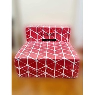 SOFA BED SINGLE URATEX RED sofa bench sofa lazy sofa folding sofa﹍◎♙ H+o