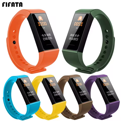 Strap Wristband for Xiaomi Mi Band 4C Silicone Wrist Strap Smart Watch Bracelet for Mi Band 4c Repla