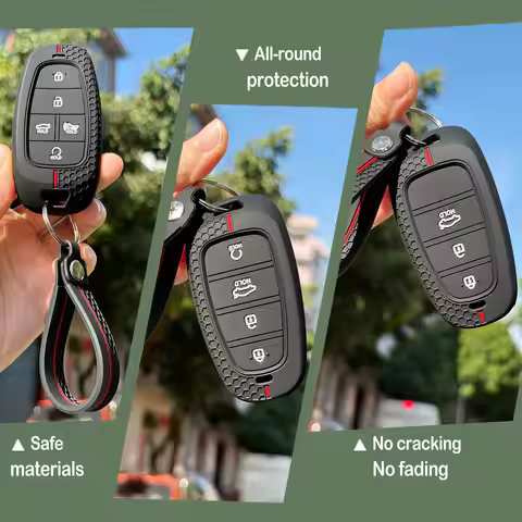 Remote Keychain For Hyundai NEXO Tucson NX4 Sonata Dn8 Azera Staria 2021-2024 Protect Key Shell Cove