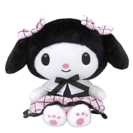My Melody 格子裙款 毛公仔擺件  [平行進口]