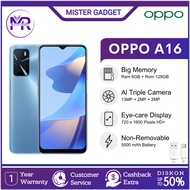 [✅New] Oppo A16 Ram 6/128Gb Smartphone Ai Triple Camera Garansi 1