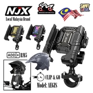 NJX Aegis NPH02 Pemegang Telefon Anti Gegar Phone Holder Motorcycle Bike Shock Absorb Sunshade