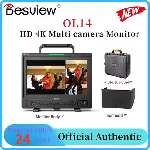 Nwe Desview OL14 Camera Monitor 4K Ultra-HD AMOLED Display 1500Nits Director Monitor for Making Vide