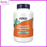 NOW Foods - 4合1鈣和鎂 維他命D3和鋅 120粒軟膠囊 [香港行貨] 此日期前最佳:2027年12月31日
