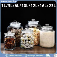 1L-23L Airtight glass bottle storage container jar for cookie biscotti spice food storage bottle