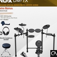 FF NUX DM 1X + Kursi + Headphone / DM1X / DM1 X Drum Elektrik