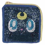 Kcompany - 美少女戰士 Sailormoon 日版 方形 閃令令 水鑽 扁平 散紙包 收納袋 小物袋 扁身 零錢包 2022年款 (露娜)