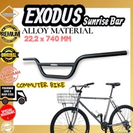 ( SUNRISE BAR EXODUS ALLOY ) Handlebar Setang Stang Sepeda Commuter Bike Aluminium 22.2 x 740 mm Fed