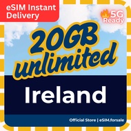 Ireland eSIM 爱尔兰 Vodafone,Three,Eir 5G | Total 3GB/5GB/10GB/20GB | Daily 500MB/1GB/2GB  from 3-30day