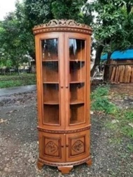Lemari Sudut Kayu Jati Lemari Display Sudut Kayu Jati Minimalis