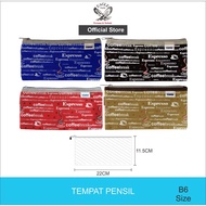 TOMEX Zipper Pocket B6 Pencil Case TX Pattern Pencil Case690021R ESPRESSO