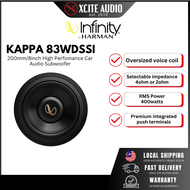 Infinity Kappa 83WDSSI -  8"(200mm) high-performance car audio subwoofer (selectable 2 ohm or 4 ohm)