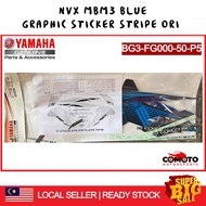 Yamaha NVX Graphic Sticker Stripe Set MBM3 BLUE ORIHLY BG3-FG000-50-P5