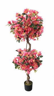 Pokok Bunga Kertas Bonsai Kuning Merah Jambu Hiasan / Premium Artificial Bougainvillea Yellow Pink B