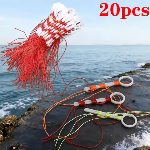 20pcs Fishing Line Knotter, Fishing Gear, Rock Fishing, Sea Fishing, Cotton Line Knotting, Stop Line